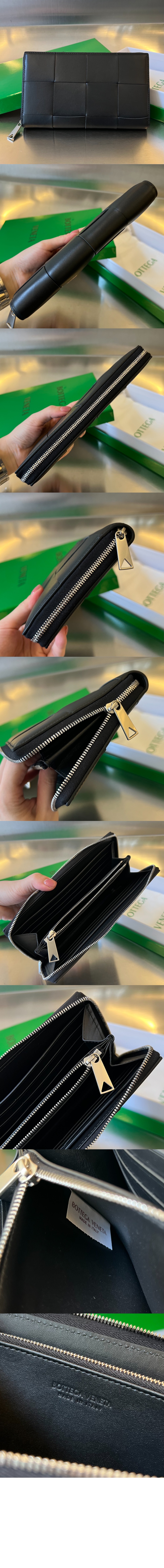 보테가베네타 인트레치아토 지퍼월렛 649607