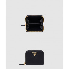 프라다 사피아노 메탈 로고 카드 지갑 1MM268