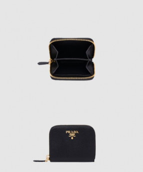 프라다 사피아노 메탈 로고 카드 지갑 1MM268