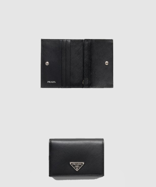프라다 사피아노 트라이앵글 로고 반지갑 1MV021