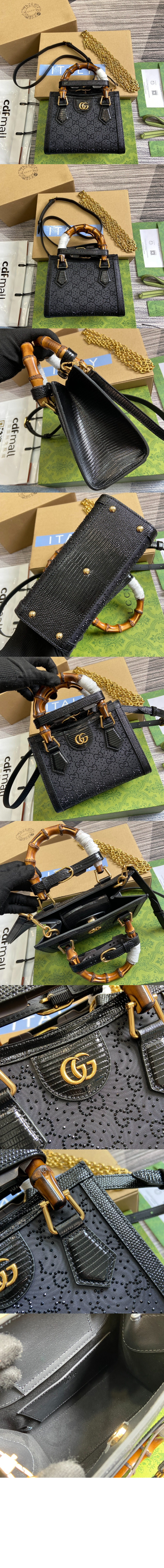 구찌 GG 크리스털 미니 토트백 707449