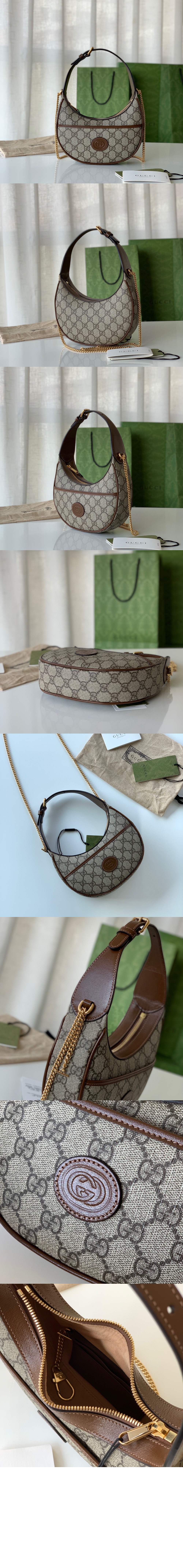 구찌 GG 하프문 쉐입 미니백 726843