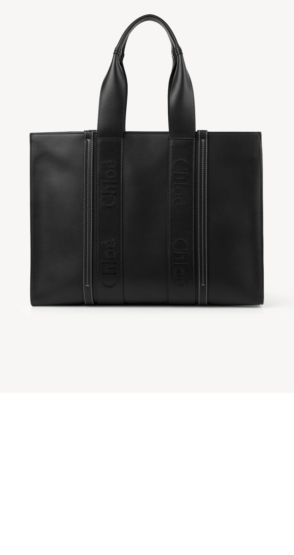 끌로에 우디 소가죽 토트백 라지 WS382