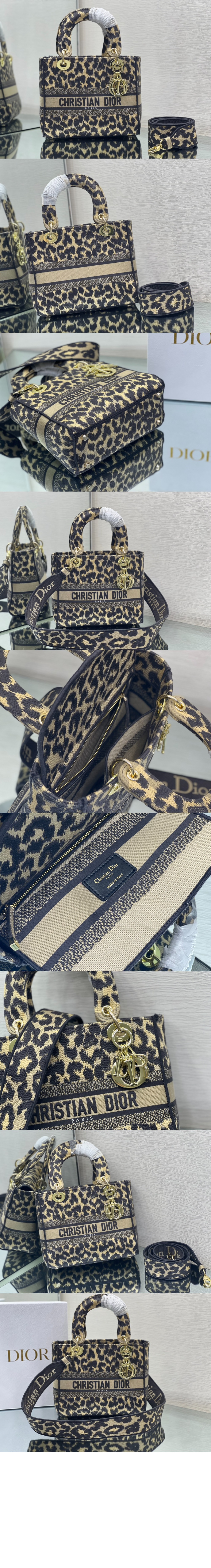 디올 레이디백 디라이트 미듐 M0565