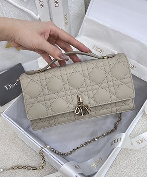 디올 미스 디올 탑 핸들 까나쥬 체인백