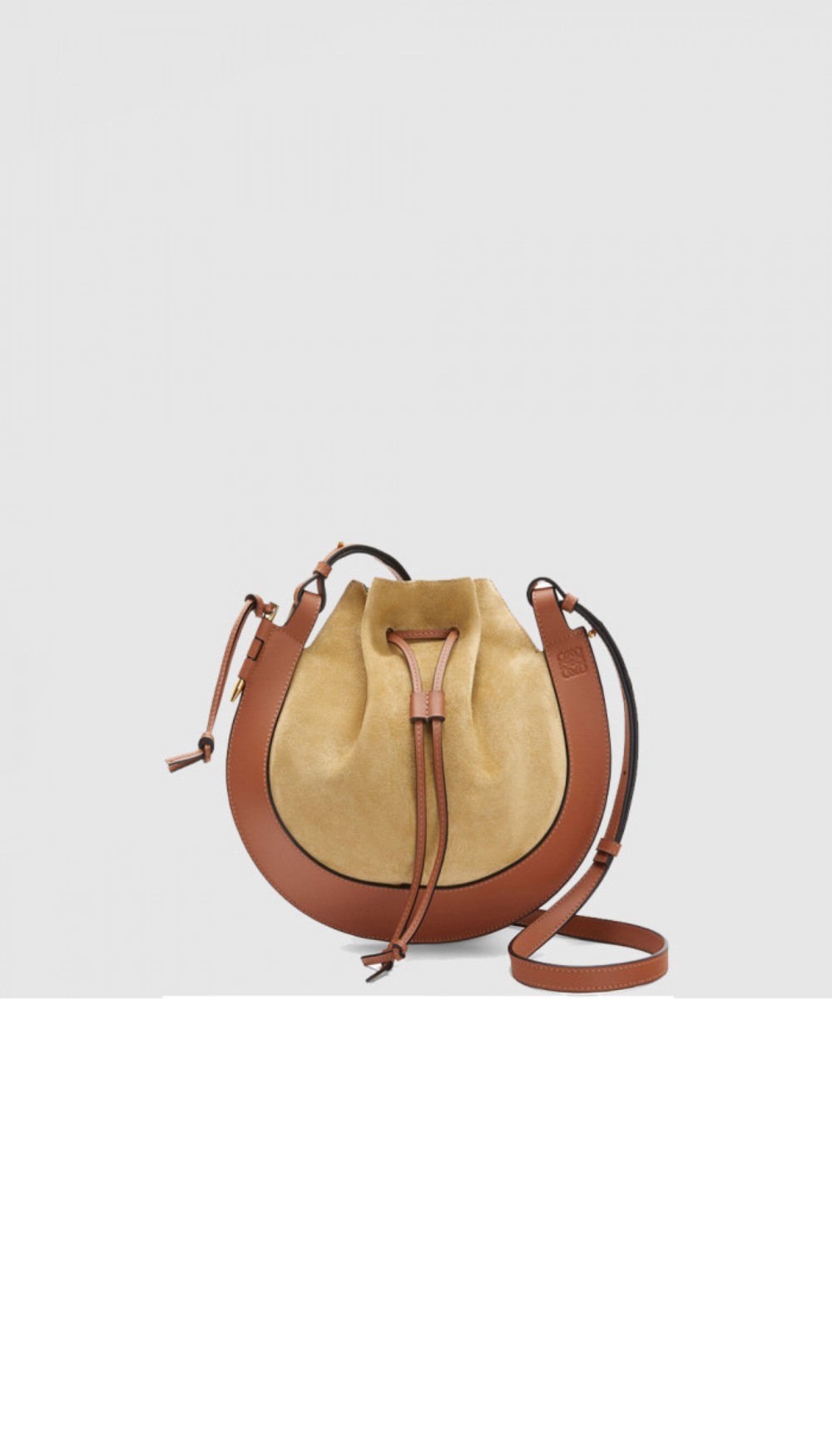 로에베 홀스슈 숄더백 스웨이드