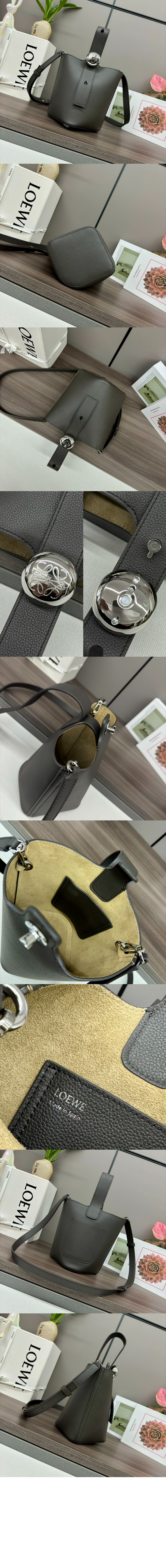 로에베 미니 페블 버킷 백 - 소프트 그레인 카프스킨