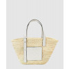 로에베 바스켓 백 - 라피아 & 카프스킨