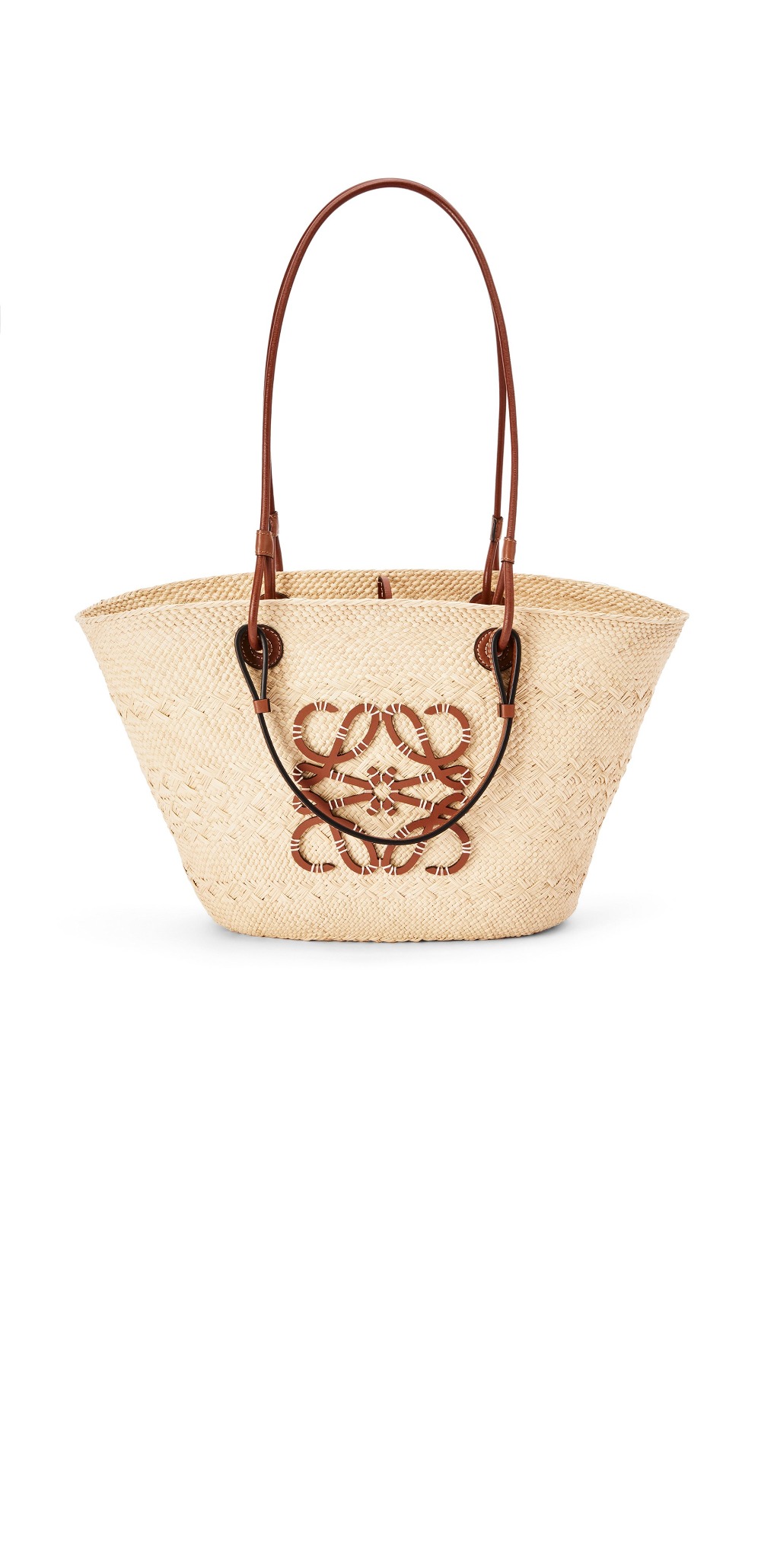 로에베 애너그램 바스켓 백 - 이라카 팜 & 카프스킨