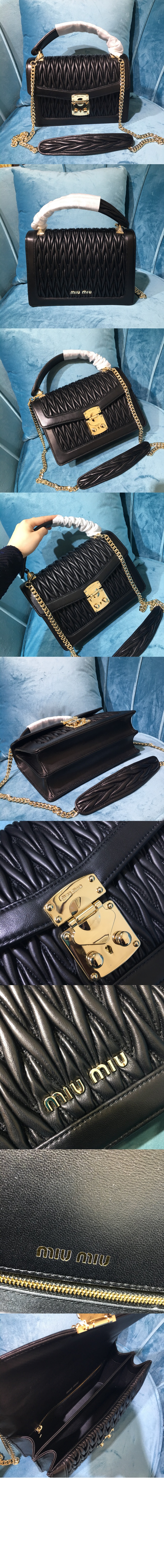 미우미우 컨피덴셜 마테라쎄 토트백 5BA094