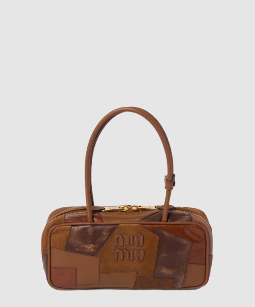 미우미우 아르카디 가죽 패치워크 백 5BB148