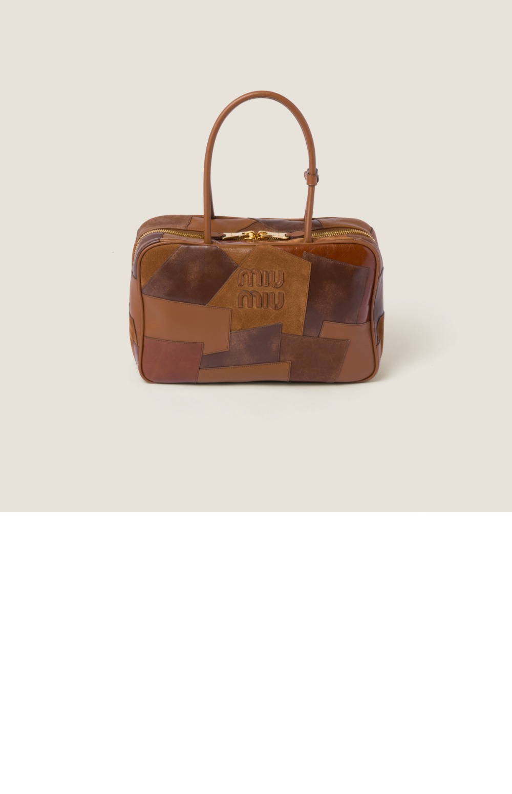 미우미우 레더 탑핸들백 5BB117
