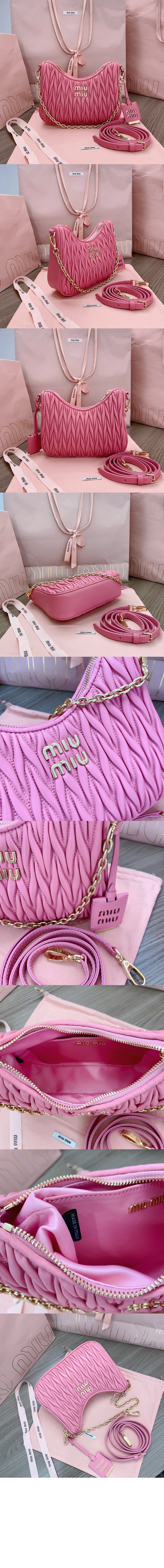 미우미우 마테라쎄 나파 가죽 숄더백 5BH211