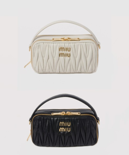 미우미우 마테라쎄 나파 가죽 숄더백 5BH229