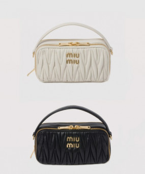 미우미우 마테라쎄 나파 가죽 숄더백 5BH229