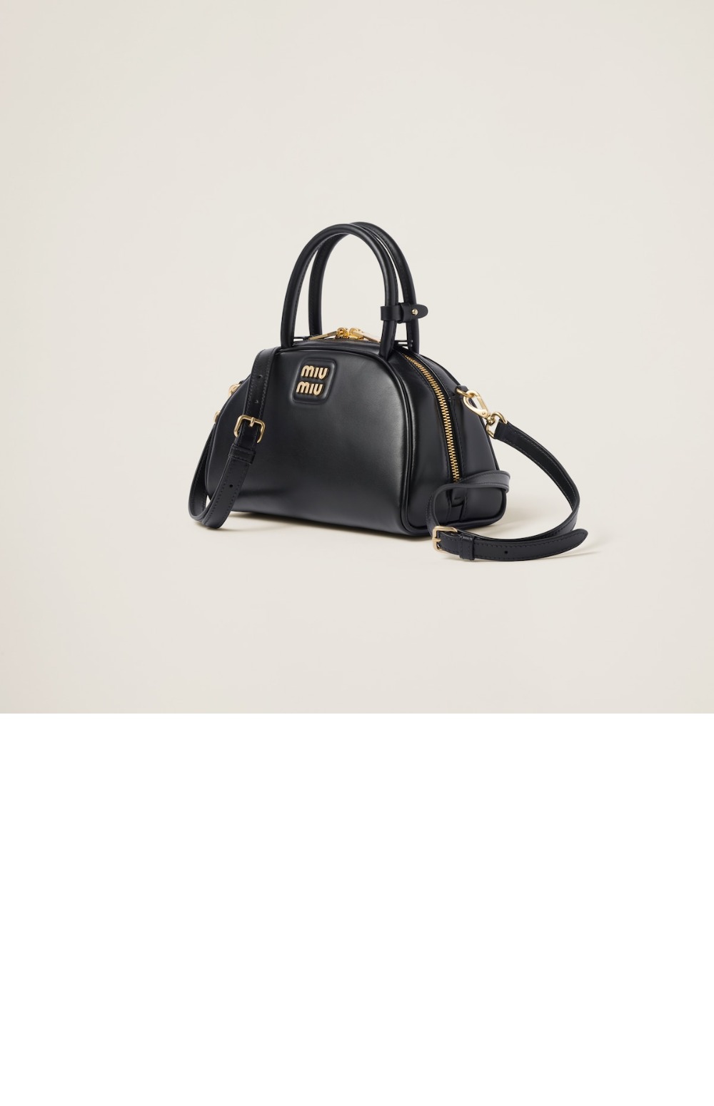 미우미우 가죽 탑 핸들백 5BB157