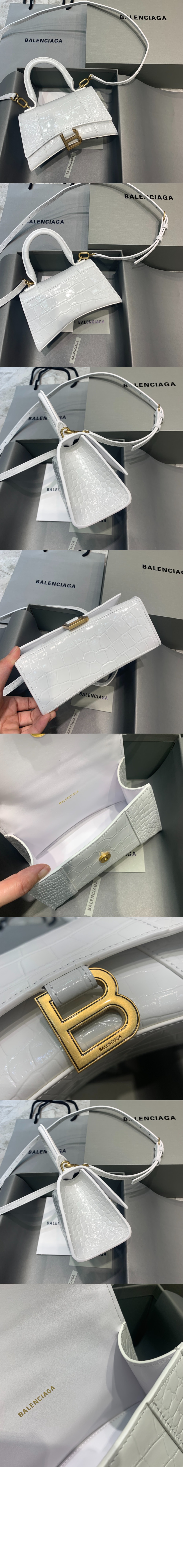 발렌시아가 아워글래스 XS 탑핸들백 592833