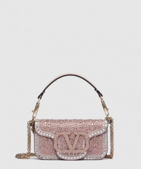발렌티노 라인스톤 장식 스몰 발렌티노 가라바니 로코 숄더백