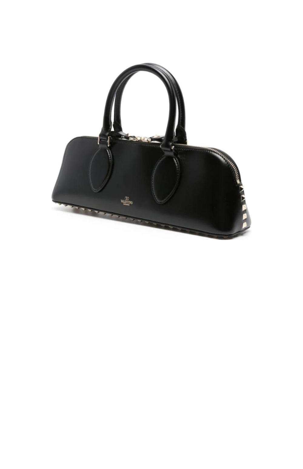 발렌티노 락스터드 이스트 웨스트 가죽 토트백
