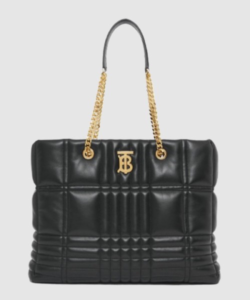 버버리 미디움 퀼팅 램스킨 롤라 쇼퍼 숄더백