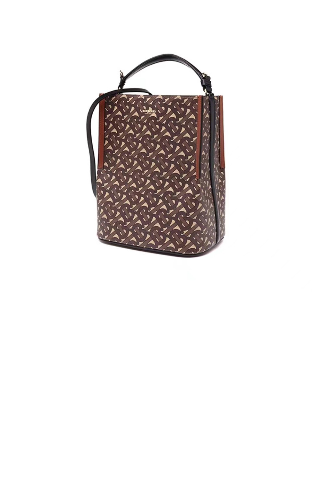 버버리 모노그램 E-캔버스 버킷백 스몰 80268251