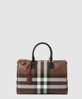 버버리 체크 볼링백 미듐 80523481