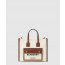 버버리 미니 투톤 캔버스 토트백 80441431