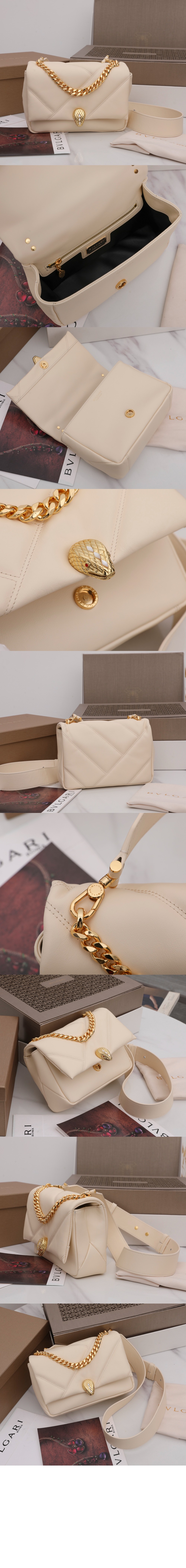 불가리 세르펜티 카보숑 크로스 백 291089