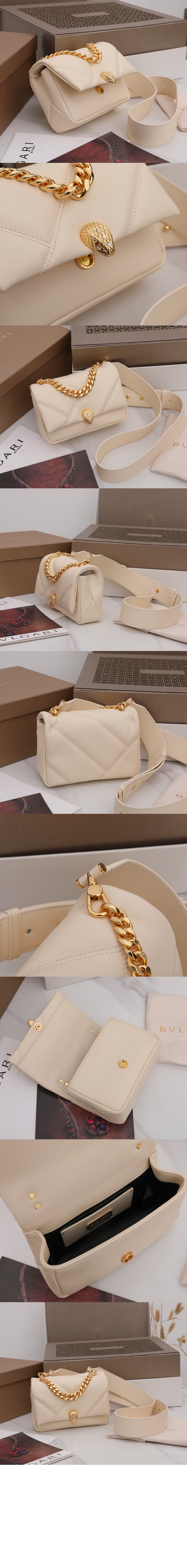 불가리 세르펜티 카보숑 미니 크로스 백 291086