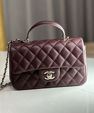 샤넬 핸들 미니 CF 플랩백 램스킨