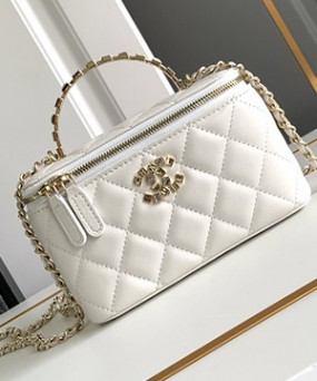 샤넬 24A 스트라고 CC로고 직사각 베니티백 A96095