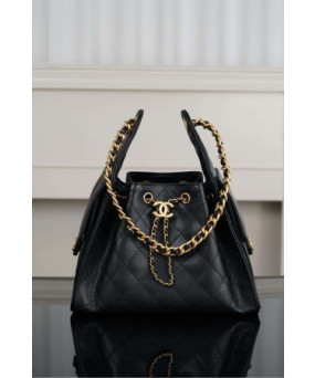 샤넬 25백 스몰 CC로고 블랙 금장 호보백 AS5293 size : 30x26x14cm