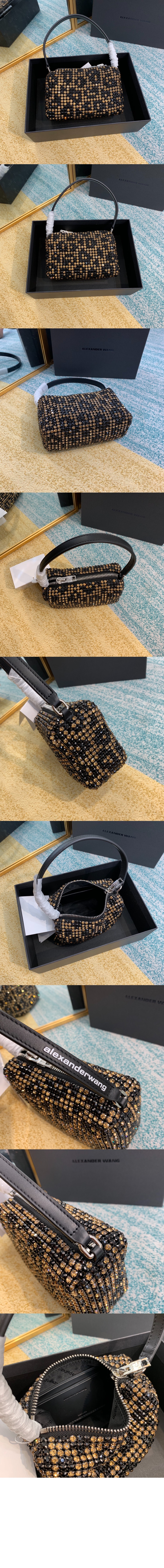 알렉산더왕 호피 큐빅 스퀘어백 20C20