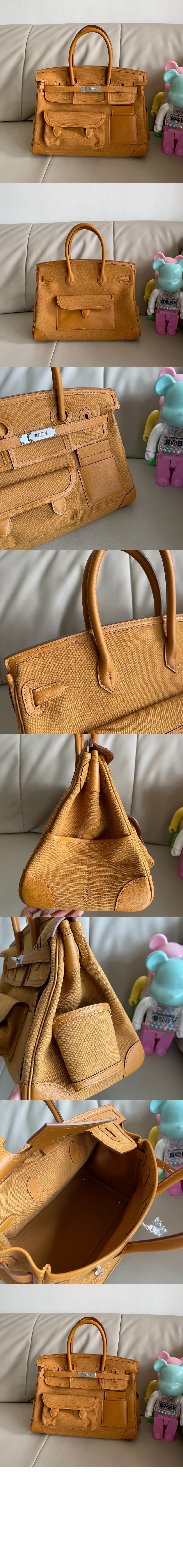 에르메스 캔버스 토트백