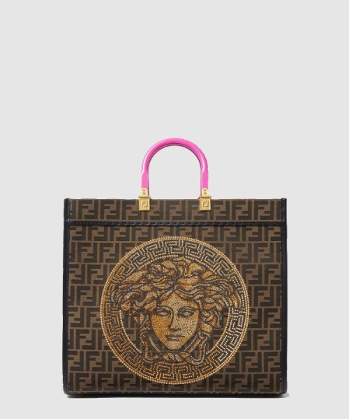 펜디 펜다체 선샤인 쇼퍼백 미듐 8BH386