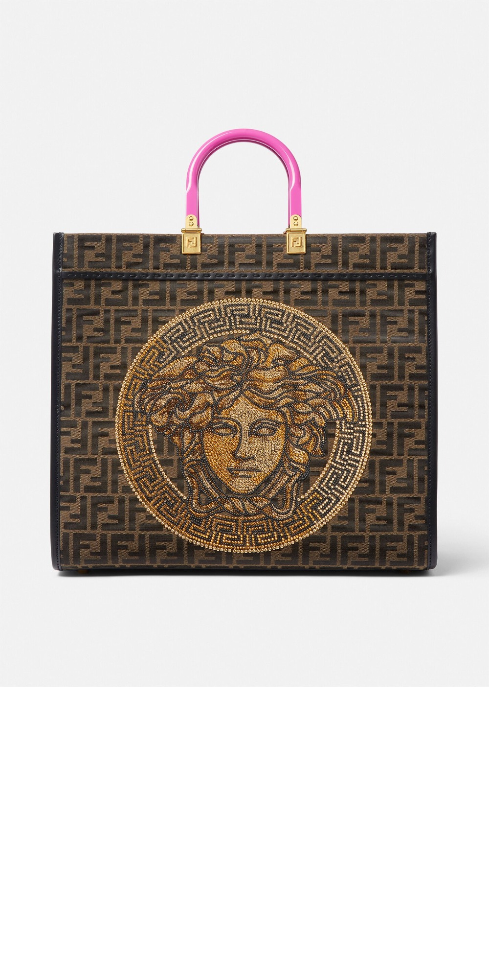 펜디 펜다체 선샤인 쇼퍼백 미듐 8BH386