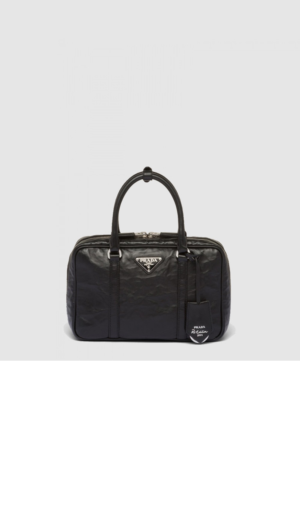 프라다 앤티크 나파 탑핸들백 미듐 1BB092