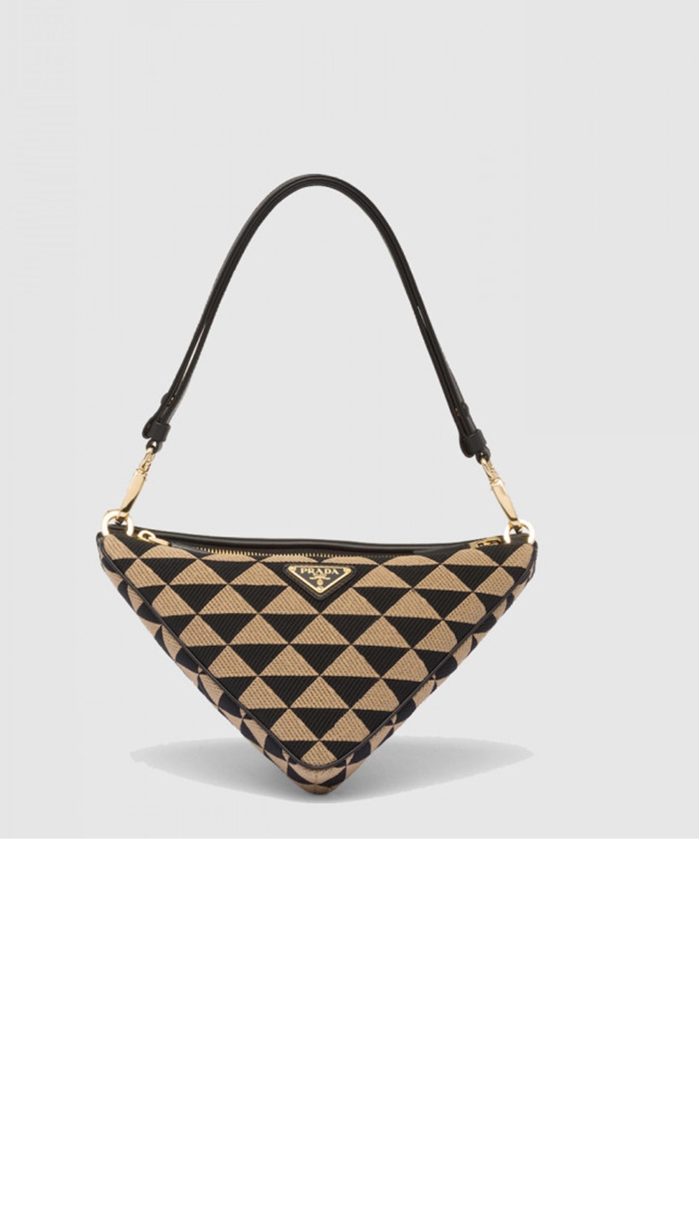 프라다 심볼 레더 패브릭 미니백 1BC176