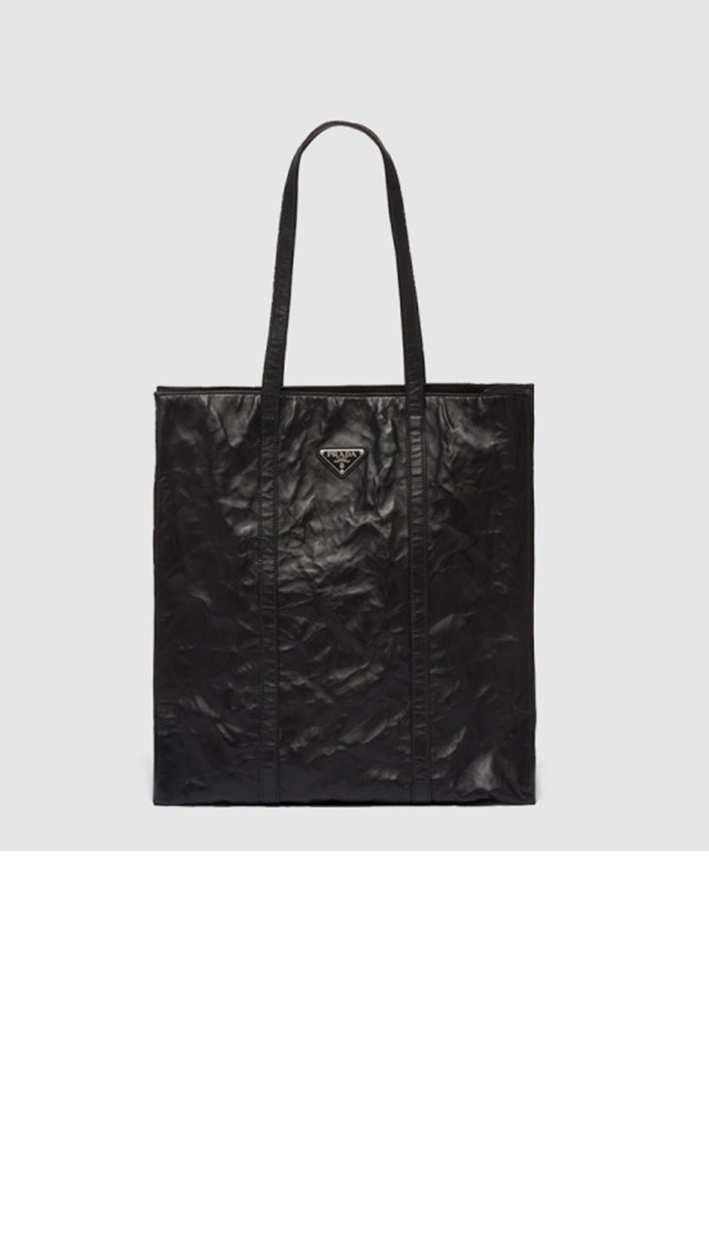 프라다 크링클 미듐 토트백 1BG587