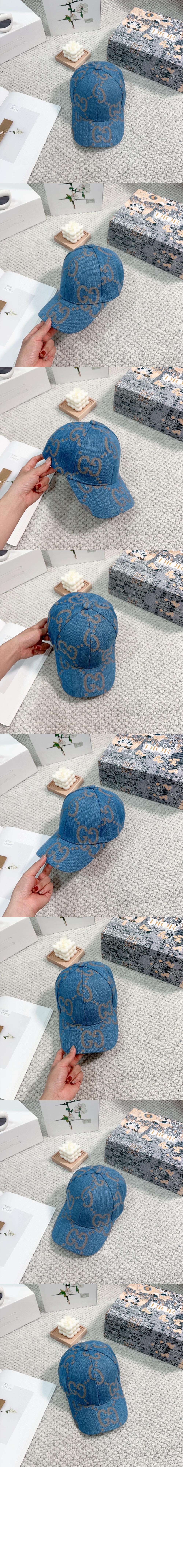 구찌 GG 데님 베이스볼 캡 656205