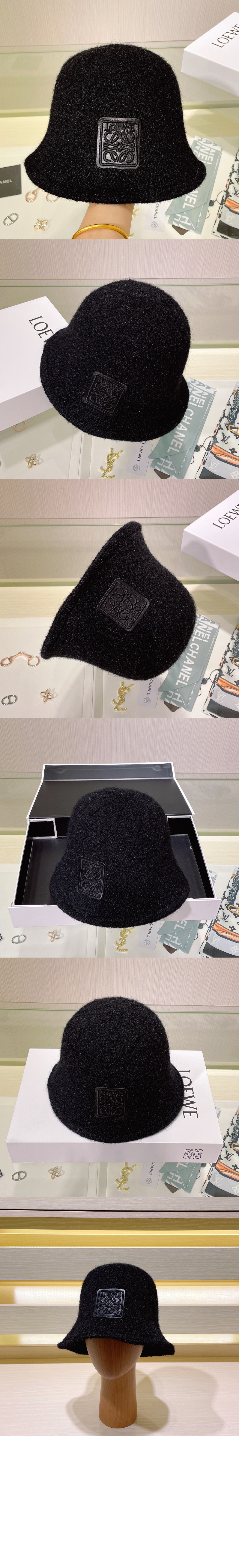 로에베 램스울 버킷햇