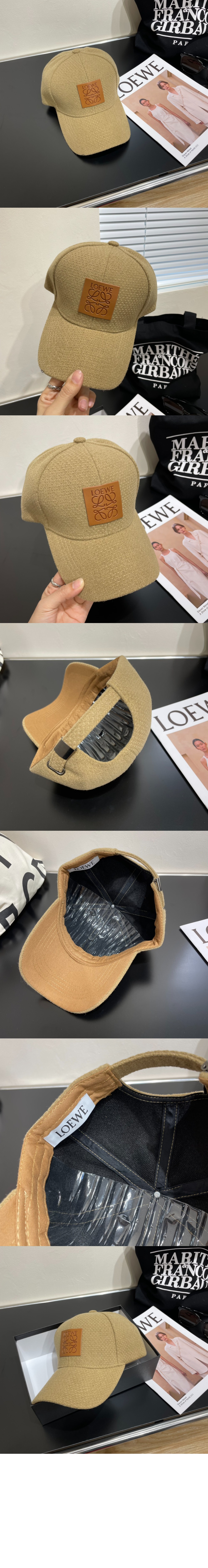 로에베 캔버스 패치 베이스볼 캡