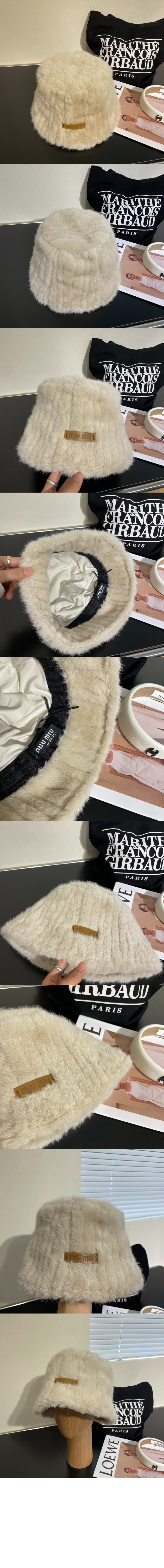 미우미우 뽀글이 벙거지 5HC144