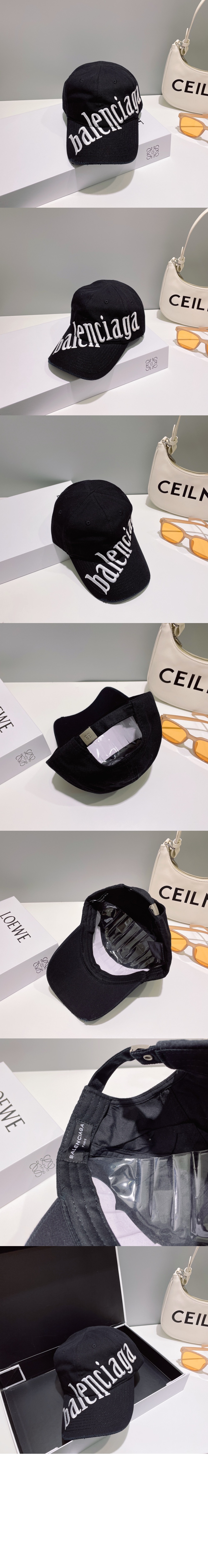 발렌시아가 사선 로고 베이스볼 캡 680738