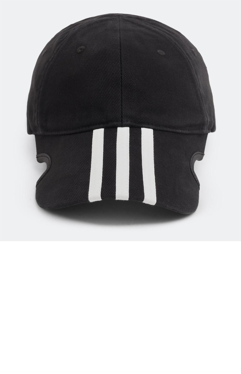 발렌시아가 쓰리 스트라이프 베이스볼 캡 712160