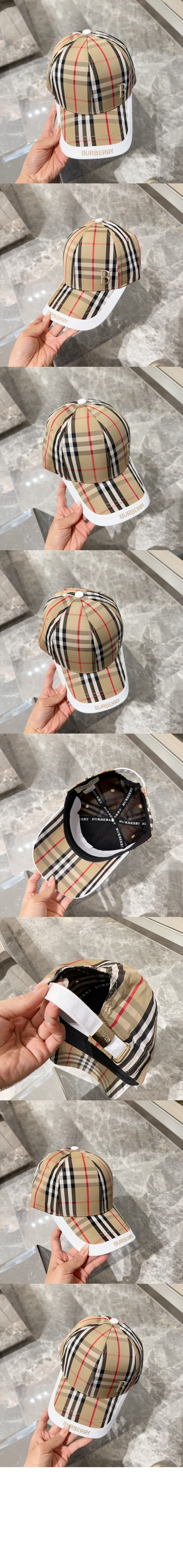 버버리 빈티지 체크 베이스볼 캡 8015221