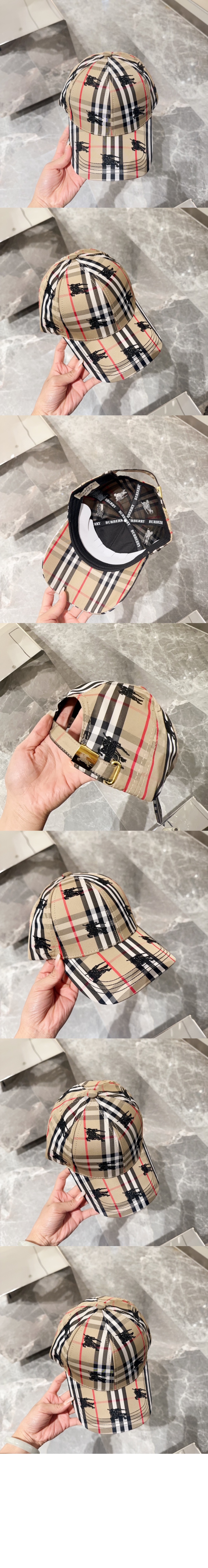 버버리 입체 자수 야구 모자 8015024