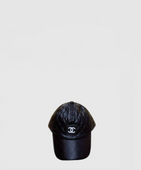 샤넬 가죽 베이스볼 캡 AA7373