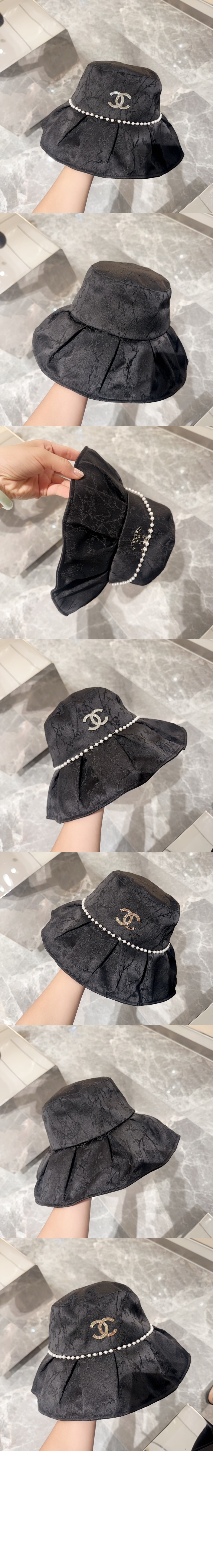 샤넬 선캡 버킷햇 AA3373