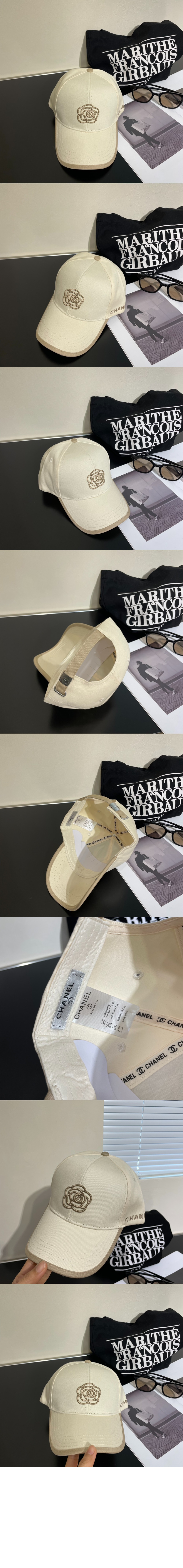 샤넬 자수 베이스볼 캡 AA9822